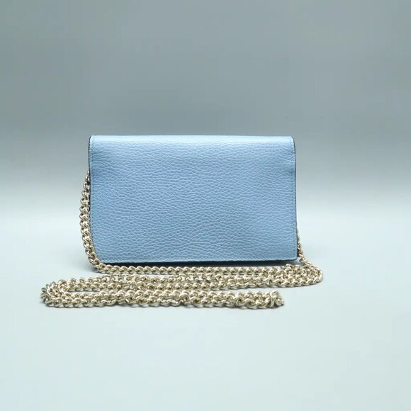 GUCCI Betty Blue Leather Shoulder Bag 516-022525 - Picture 2 of 12